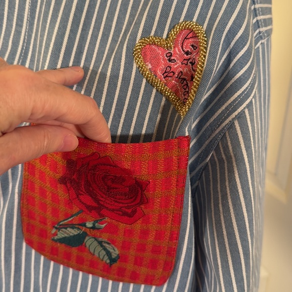 Denim and Bone Romeo Patched Jacket Free People - Picture 9 of 17